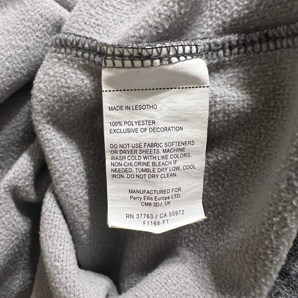 Perry Ellis Gray Quarter-Zip Pullover Men's Size XL - Picture 4 of 4